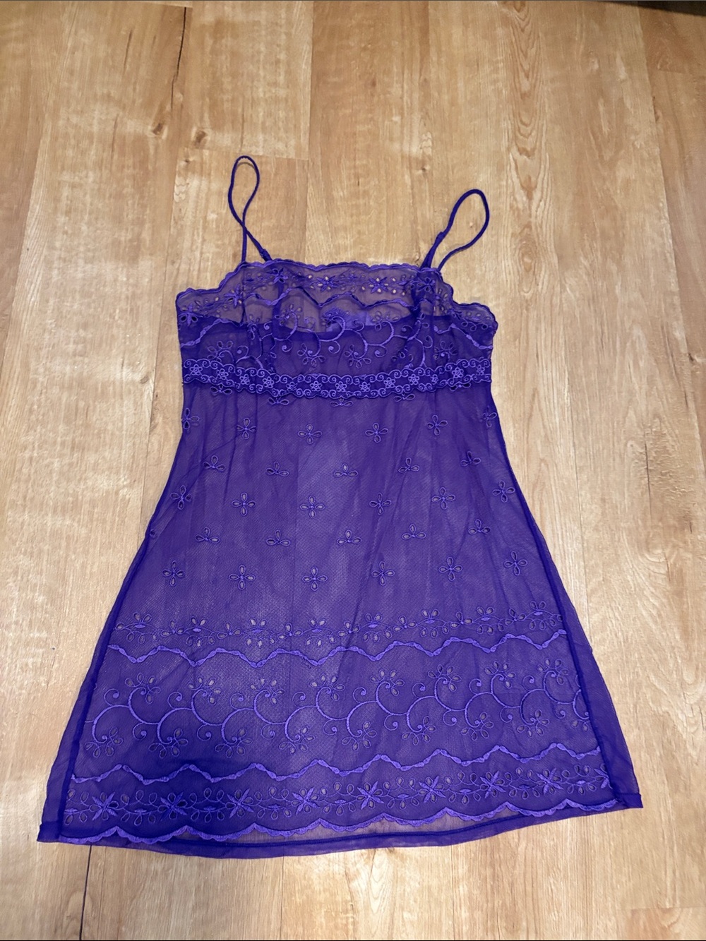 Victoria's Secret Purple Lace Slip Chemise